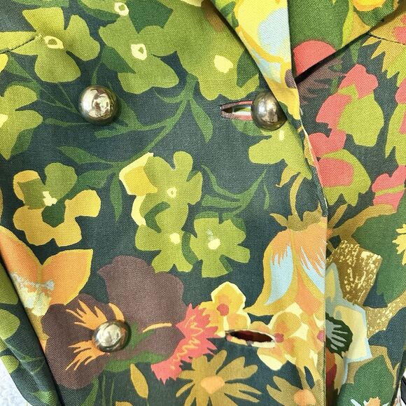 Travel Coat Travelcoats by Naman in a Flower Power Hippie Nylon 1970s Fashion - Picture 7 of 16